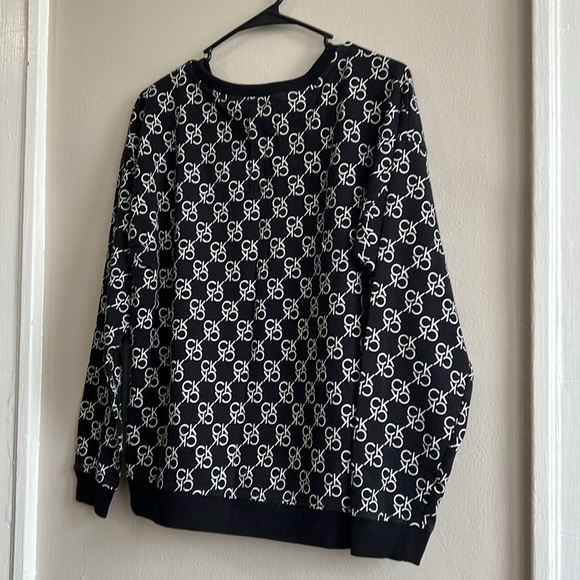 Calvin Klein Ribbed Trim Pullover Sweatshirt - Picture 3 of 5